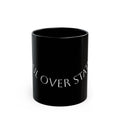 Black Mug — 'Soul Over Status' Minimalist Ceramic Coffee Cup